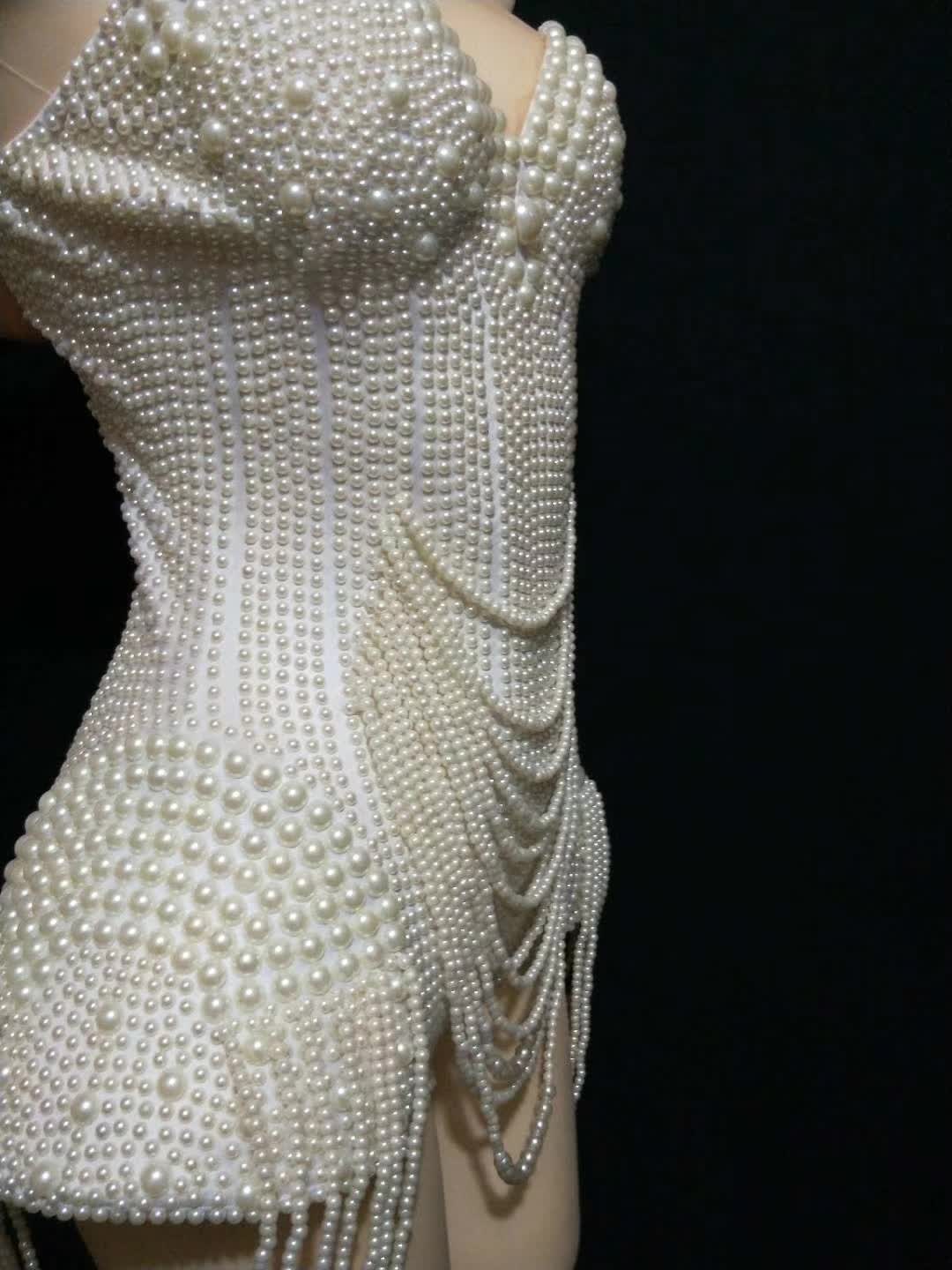 Pearl corset shorts romper jumper