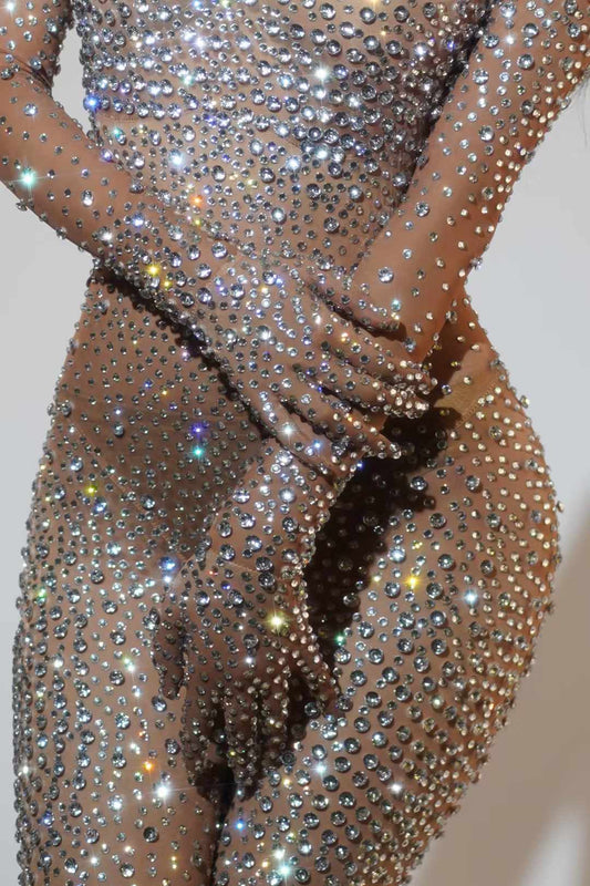 Rhinestone overload bodysuit