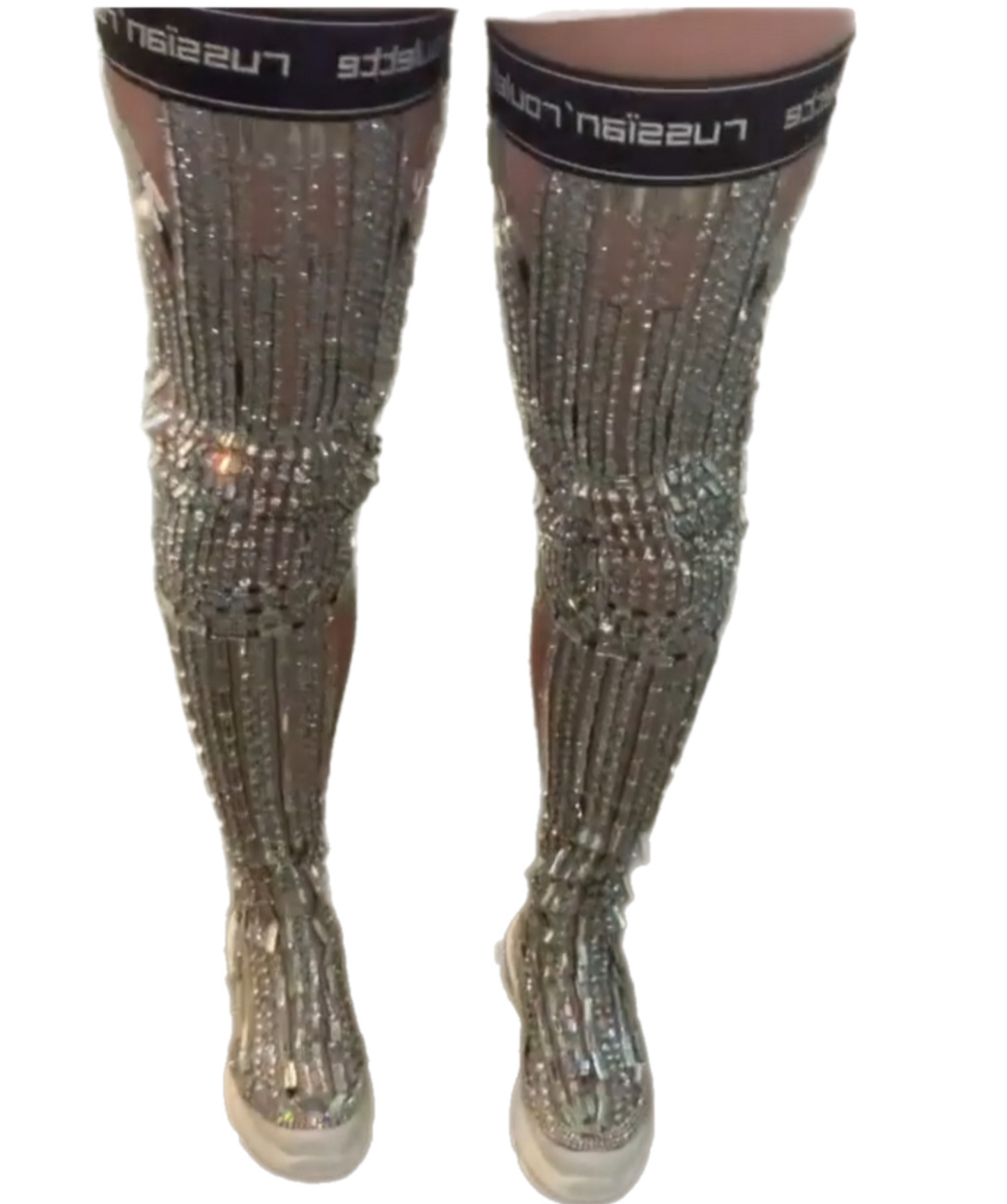 Viral illusionatti sneaker thigh high boots